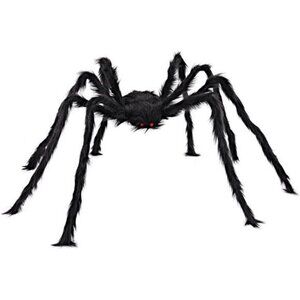 5 Ft Halloween Scary Giant Spider‎ Fake Props for Yard Party Outdoor Decor Black